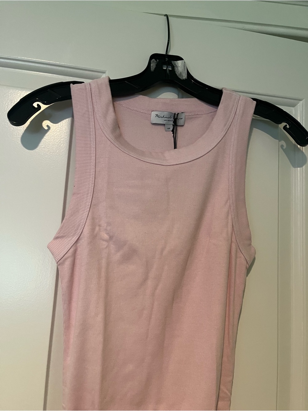 NWT Michael Stars Halley Ribbed Tank with Ruching - Picture 4 of 13